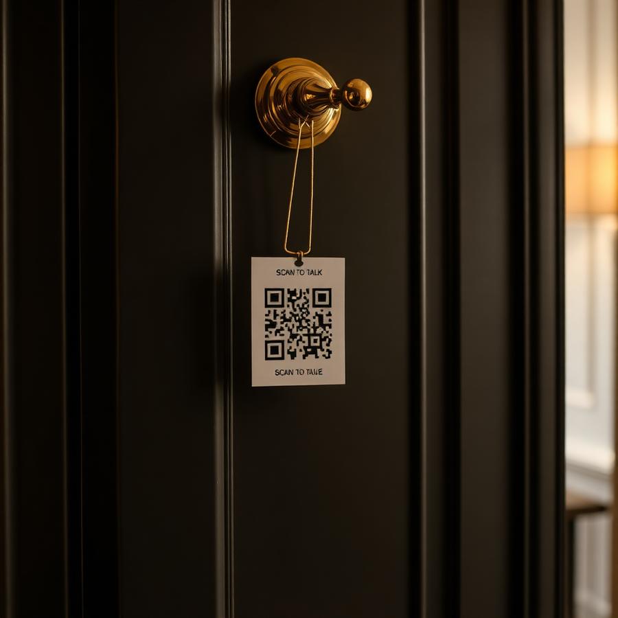 Scan the room QR.