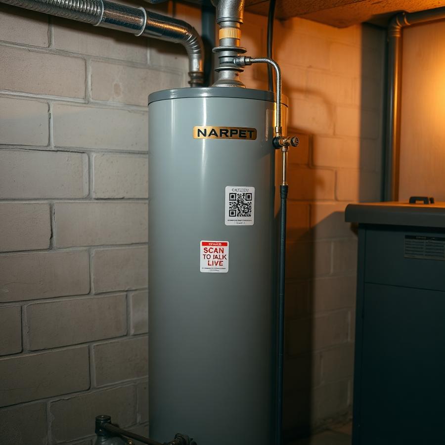 Scan the water heater.