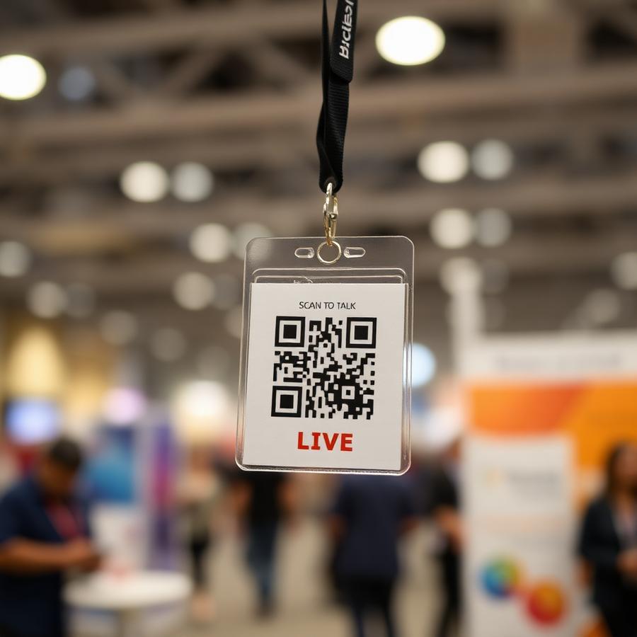 Scan the badge.